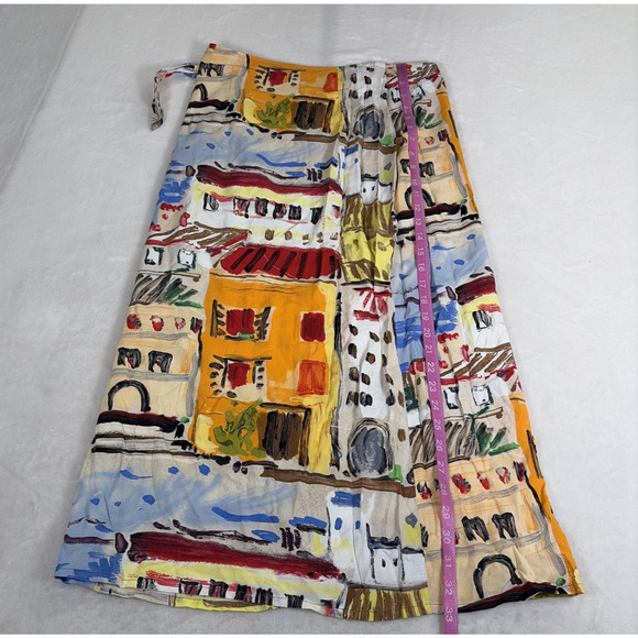 Vintage Jams World Sarong Wrap Skirt Womens Medium M Lightweight Cover Up Boho - Picture 11 of 11